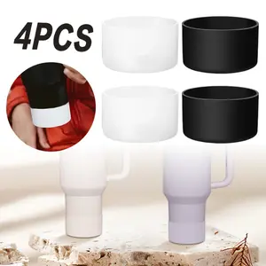 4 Pcs Silicone Boot for Stanley 40 30 oz Quencher Adventure Tumbler, IceFlow 30 20 oz, Stanley Cup Protector