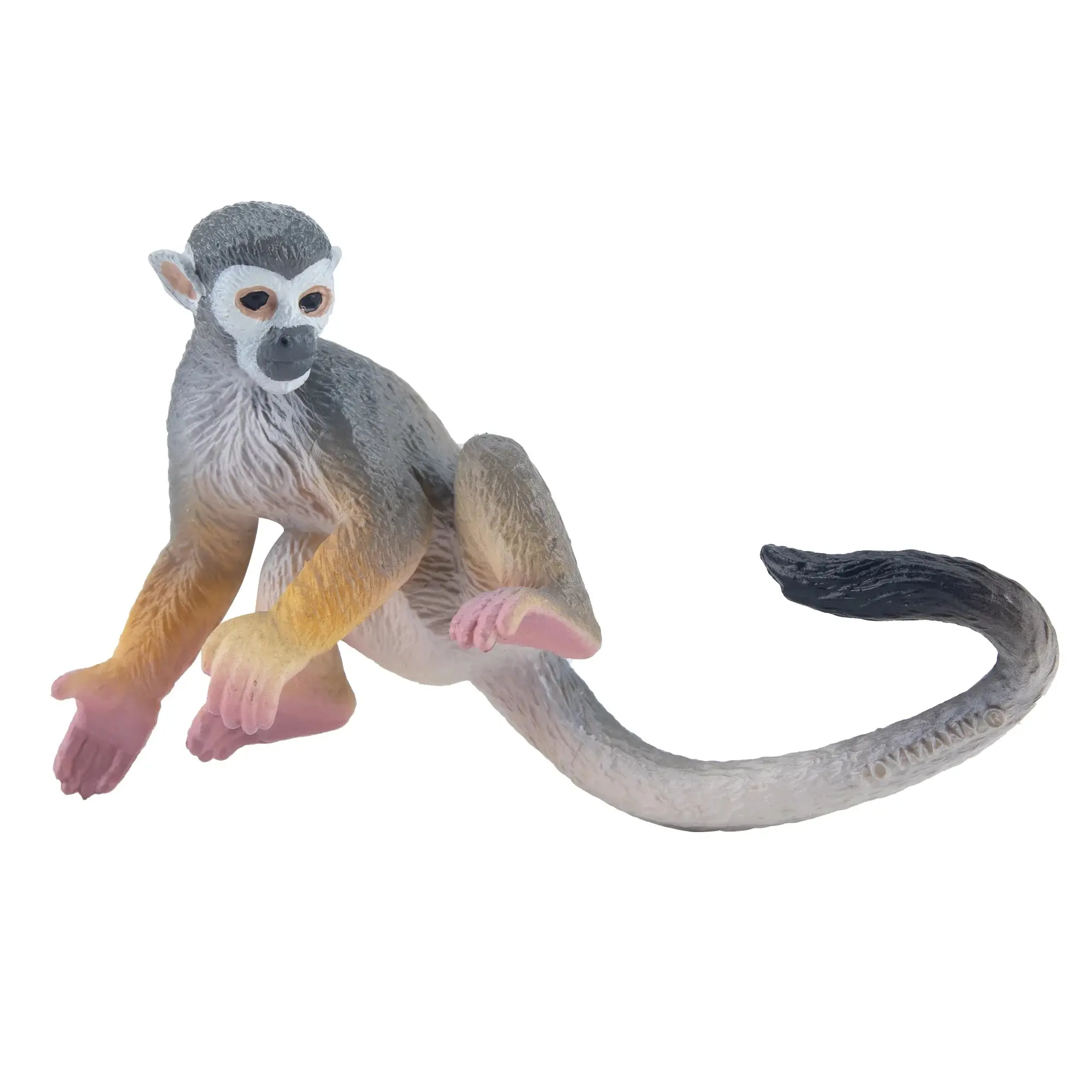 Toymany Hand-Painted Squirrel Monkey Figurine – Realistic Animal Model, Ideal for Early Education, Montessori Sensory Play, Cake & Party Decorations, Desk & Home Décor, Thoughtful Gifts, and Collectible Figurine for Enthusiasts