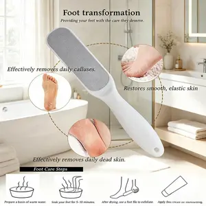 2 double-sided foot files, professional foot care tools for removing calluses and dead skin, ergonomic handle foot scrub to make feet smooth, ideal for home foot care, Dead Skin Remover For Feet