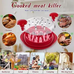 Chicken Shredder Machine, Perfect for Shredding Chicken, Cabbage, Beef, Vegetables, Large Non-Slip Rotating Blades, Easy to Use and Clean, Kitchen Utensils