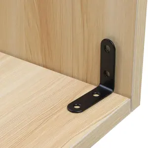 L-Shape Corner Support Bracket, Shelf Stand with Screws, Ideal for Shelves, Furniture Cabinets, Bookshelves