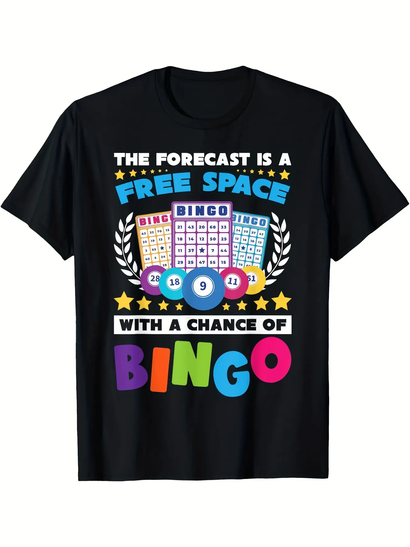 Vintage Bingo Lover's Lucky Graphic T-Shirt - Soft unisex soft cotton short sleeve t shirt, vintage graphic casual tee for men women teens, perfect birthday holiday gift for camping travel gym daily street  wear