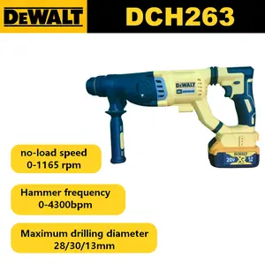 DEWALT 20V Brushless Rotary Hammer Drill for Concrete &Masonry drilling , SDS-Plus Cordless Power Tool with 3J Impact & HighPerformance