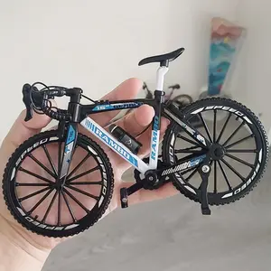 1:8 Black Racing Bicycle Model Kit for Adults, DIY Assembly Bike Desk Decor, Handcrafted Desktop Toy, Office Display Collectible, Holiday New Year Gift
