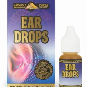 Ear Drops / Gotas para Oídos – Natural Relief for Ear Discomfort and Blockage | Alivio Natural para Molestias y Obstrucciones del Oído | 5 mL Dropper Bottle / Frasco con Gotero