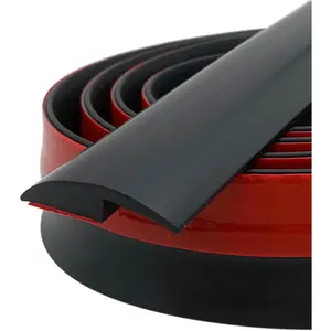 Carpet Floor Transition Strip, Self-Adhesive Carpet to Tile Transition Edging Trim Suitable for Door Threshold Wood Floor, Cover Height Within 5mm, Black(20Ft)