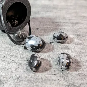 Snowflake Obsidian Crystal Tumble