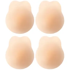 Added Lift Ultra-Thin Strapless Sticky Petals Nipple Covers Adhesive Bras Backless Silicone Pasties