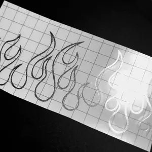 Car Decal Mirror Flames Universal JDM Car Euro Car Flames For Automotive Car Decoration