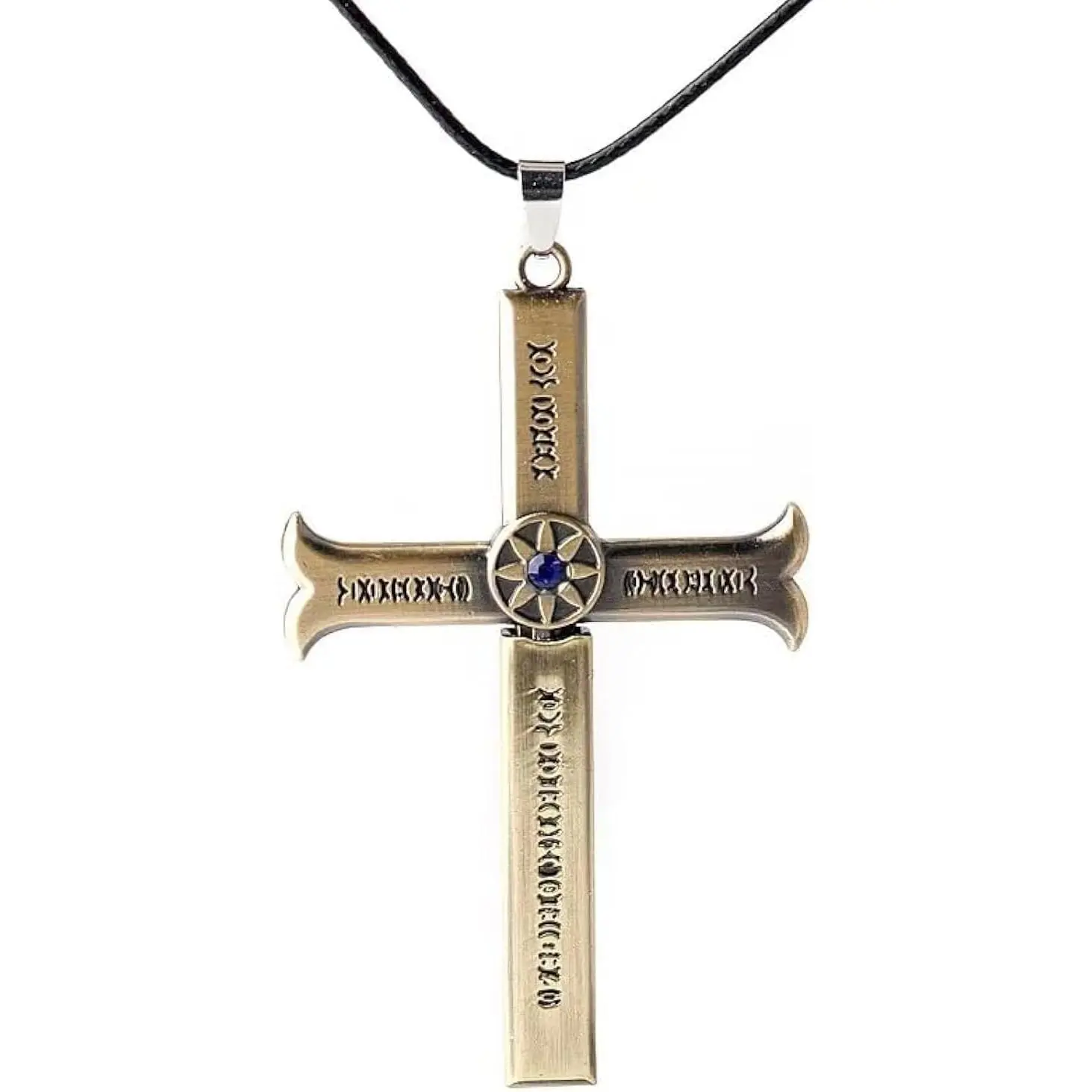 Yuoos Anime A Piece Necklace Dracule Mihawk Cross Sword Pendent Necklace Choker Cosplay for B