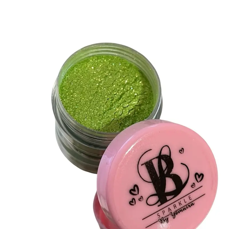 Brightening Sparkle Lime Shimmer Eyeshadow Pigments for Eye Makeup (Beauty & Personal Care)