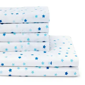 Star Kids Sheet Set - Extra Soft Microfiber Printed Sheets and Pillowcases - Wrinkle, Fade, and Stain Resistant Sheets for Boys and Girls