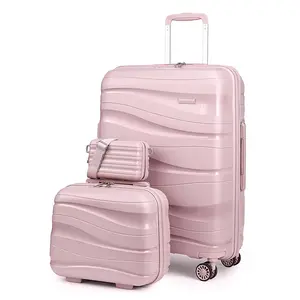 3-Piece 20 inch Carry-on Luggage Set Airline Approved, Expandable Lightweight Durable Travel Suitcase with Spinner Wheels and TSA Lock