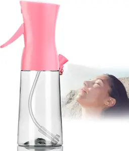 Spray Bottle,Fine Mist Spray for Hair,Ultra-Fine Continuous Spray Bottle for Skincare, Care,Pet ,Cleaning, Refillable Spray Container,Christmas  (1Pcs Light Pink 6.8oz)