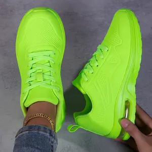 2026 spring Trainer sports shoes for women, breathable, lightweight, shock-absorbing, soft soled air cushioned shoes, outdoor running sports, women's mesh thick soled height increasing shoes