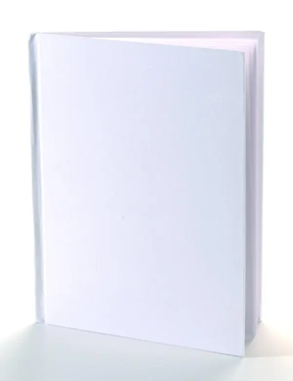 212 MAIN Easy-to-Use Blank Notebook, White Hard Cover Office Stationery, 11x8.5" White Paper Book with High-Quality Blank Pages