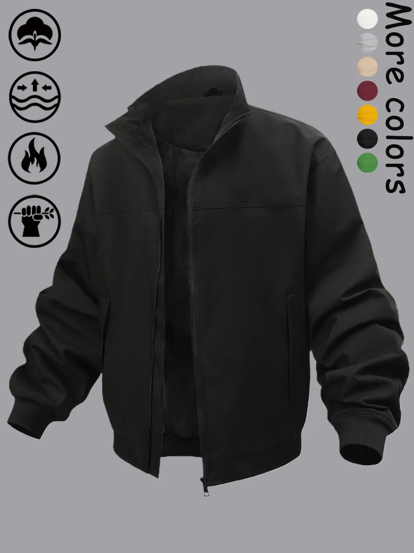 Outdoor Hooded Couple's Mountain Climbing Jacket, Windproof Waterproof Breathable Thick Fabric, Casual Style Fall Winter Hiking Gear