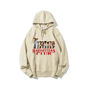 Stranger Things Steve Harrington "The Baby Sitters Club" Hoodie & Sweatshirt | Hawkins Netflix Official Retro Pullover | Funny 80s Nostalgia Fan Apparel for Men and Women | Unisex Soft Fleece Gift