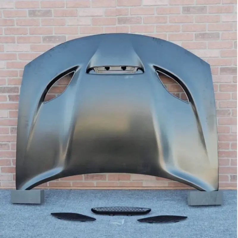 SRT Hood for High Performance Cars with Ventilation Grilles and Sleek Design