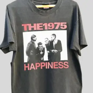 The 1975 Happiness Album Tee, Retro Music Band Shirt