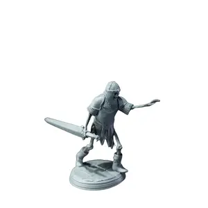 Warrior Skeleton 3D Resin Print Miniature for Tabletop RPGs DnD Fantasy Gaming Handcrafted Collectible Decor Satyr Lore Skeleton Intrigue