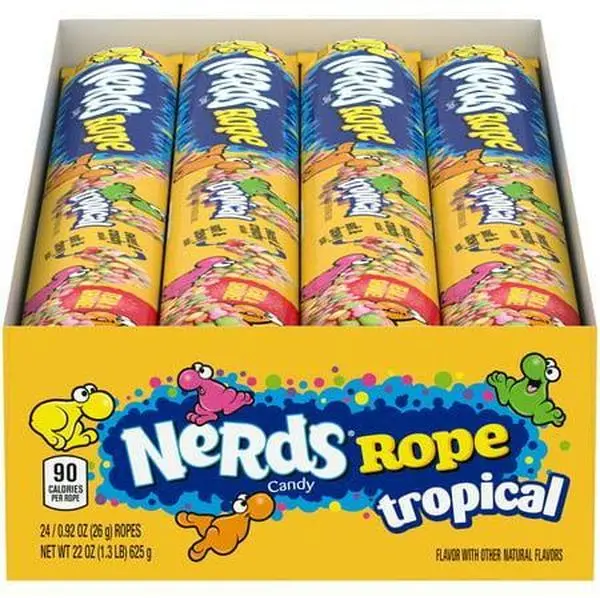 Nerds Rope Tropical Candy 24 count 0.92 ounce