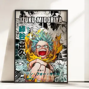Izuku Midoriya Poster My Hero Academia One For All Anime Art Print All Sizes