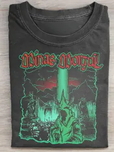 Vintage Minas Morgul Pattern T-Shirt, Nazgul Morgul King Shirt, Ringwraiths Tee, Knight Shirt, Lotr Middle-Earth J.r.r. Tolkien, Fitted