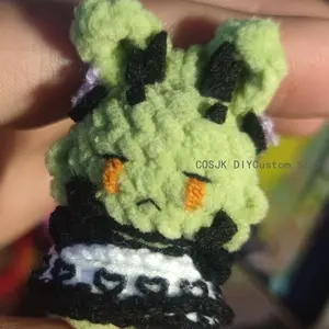 Game Arknights Estelle Anime Kawaii Rabbit Cosplay Plaything Handmade Mini Doll Crochet Hook Body Pendant Ornament Fans Gift