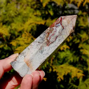 4.25in 175g Crazy Lace Agate Crystal Tower, Mexico