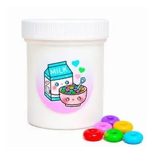 Fruity Cereal Milk Slime – Thick Glossy Slime with Charms