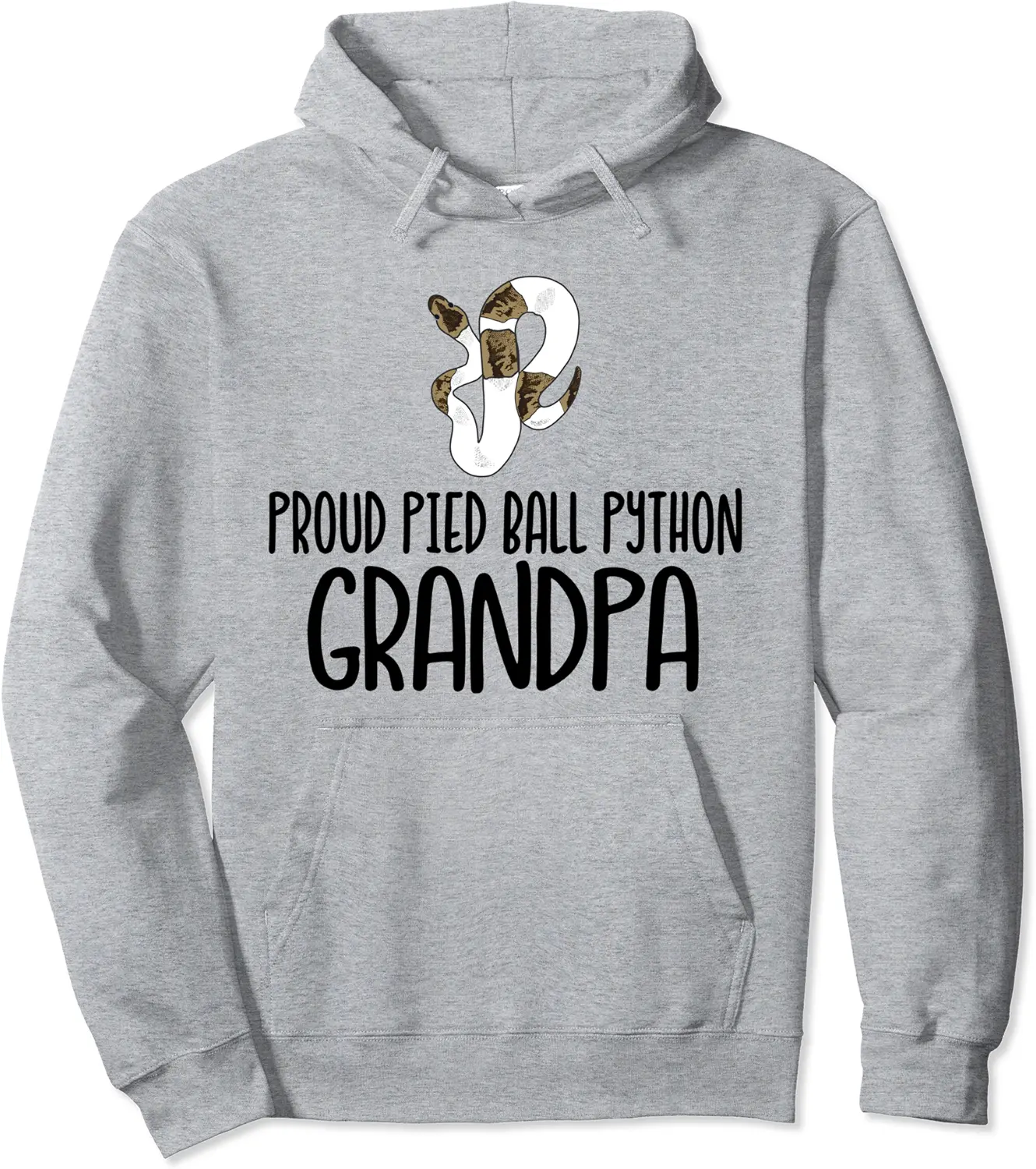 Proud Pied Ball Python Grandpa - Cute Pied Ball Python Pullover Hoodie - Keylamartine Shop 21B09C137KT2