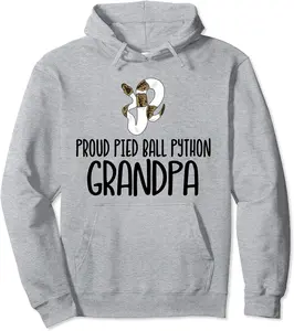 Proud Pied Ball Python Grandpa - Cute Pied Ball Python Pullover Hoodie - Keylamartine Shop 21B09C137KT2