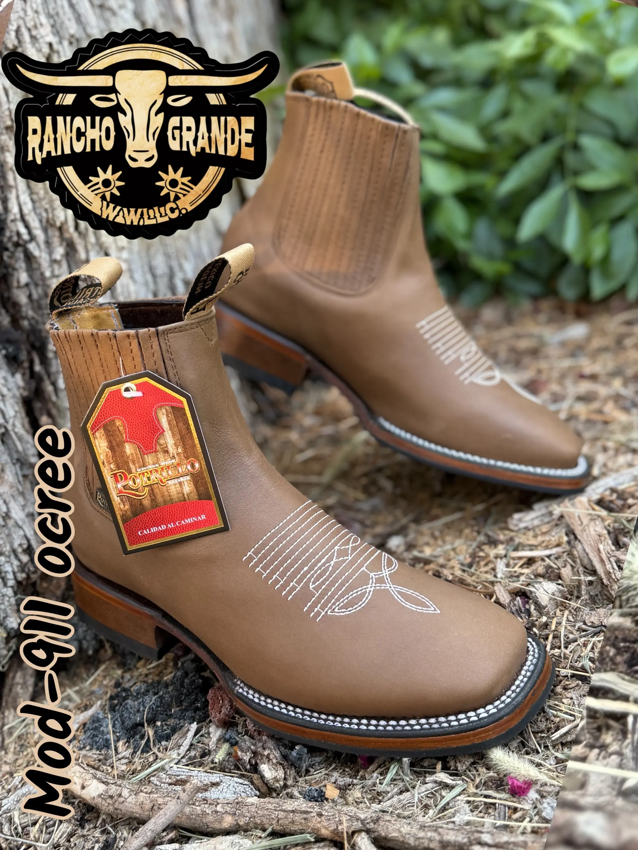 Botin Crazy Ocree  911 Square Toe Chelsea Boots Ankle