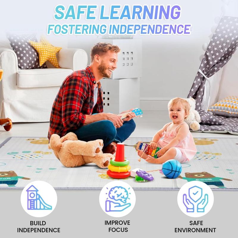 Suposeu Baby Playpen with Mat,Portable Baby Play Yard for Toddler,Safety with Soft Breathable Mesh,Indoor and Outdoor,Large Kids Activity Centery