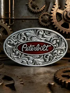 Vintage Creative Alloy Belt Buckle, Western Style Truck Driver Buckle, Youth Middle Aged Street Fashion, Durable Leather Replacement, Western Concho Belts
