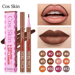 Nude Lip Liner Sweatproof Fade-Resistant All-Day Wear One Stroke Defined Lips Lightweight Feel First Makeup Starter Choice