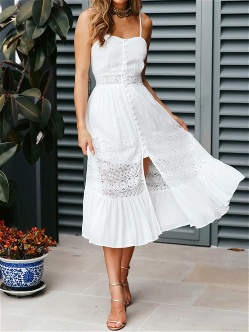 chiffon dress tiered Plunging Neck Tiered Ruffles Beach Print Chiffon Bridesmaid Gown