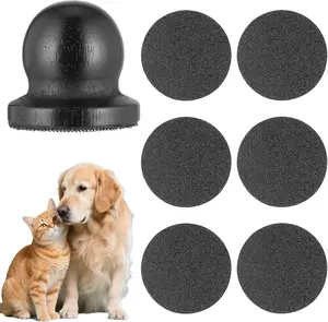 Wooden Non-Slip Pet Nail Grinder– Pet Nail Grinder with Replaceable Sandpaper Disc, Stress-Free Dog Nail Trimming Training Tool for Smooth & Healthy Nails