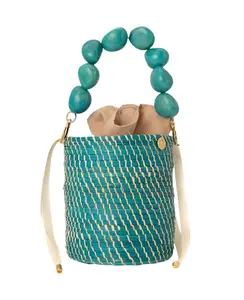 Jada Handmade Rattan Bucket Bag