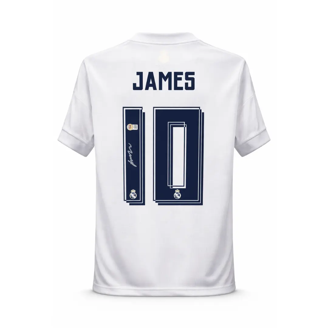 James Rodriguez Signed Real Madrid Soccer Jersey with Beckett COA