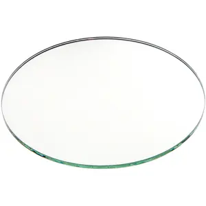 Plymor 5" Round, 3mm Thick Non-Beveled Glass Mirror Circle