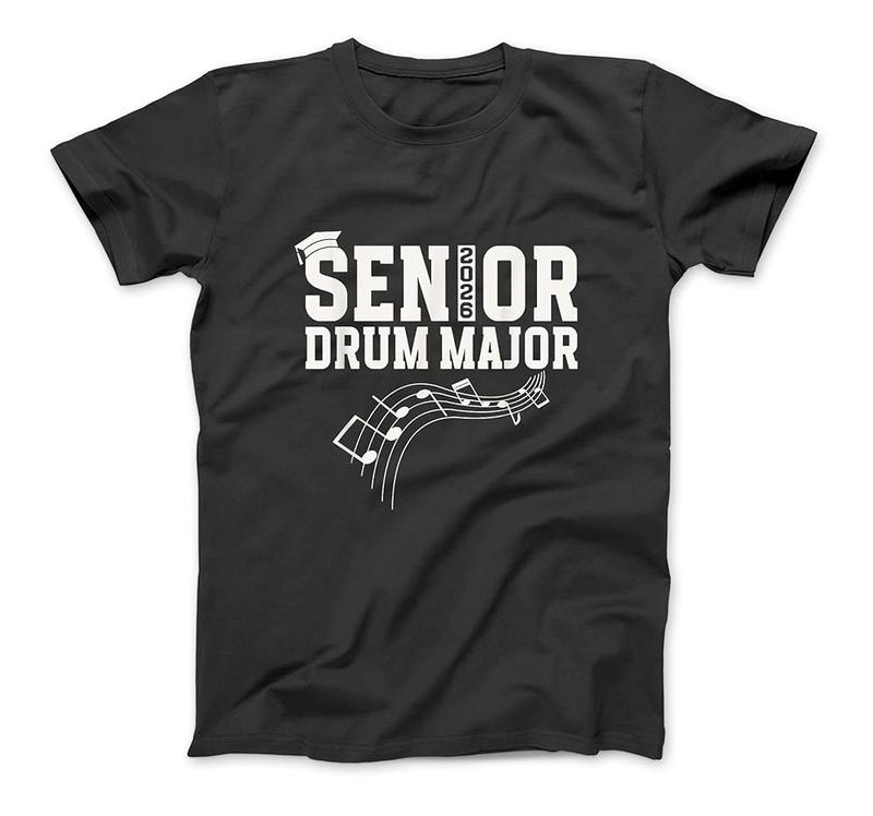 Senior Drum Major Class Of 2026 Marching Band Senior 2026 T-Shirt