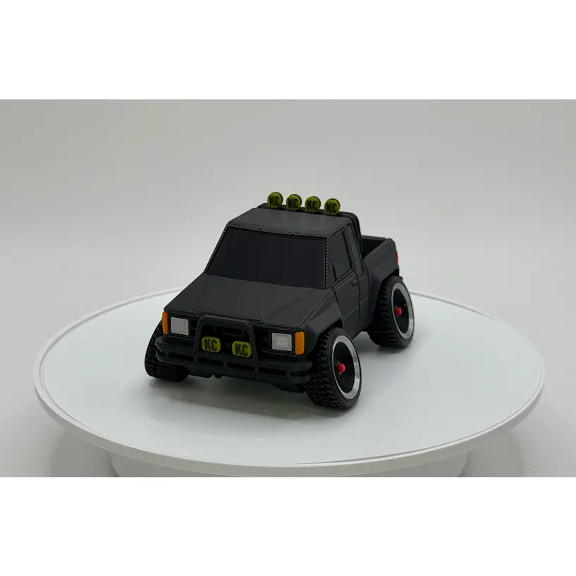Marty's Tooned Toyota SR5 Pickup 3D Printed Model | Classic Mini Truck Collectible | Vintage Truck Desk Display | Car Enthusiast Gift