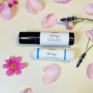 VERTIGO ESSENTIAL OIL INHALER & ROLL-ON BLEND-Dizziness & Nausea Relief, Dizzy Spells, Aromatherapy For Vertigo