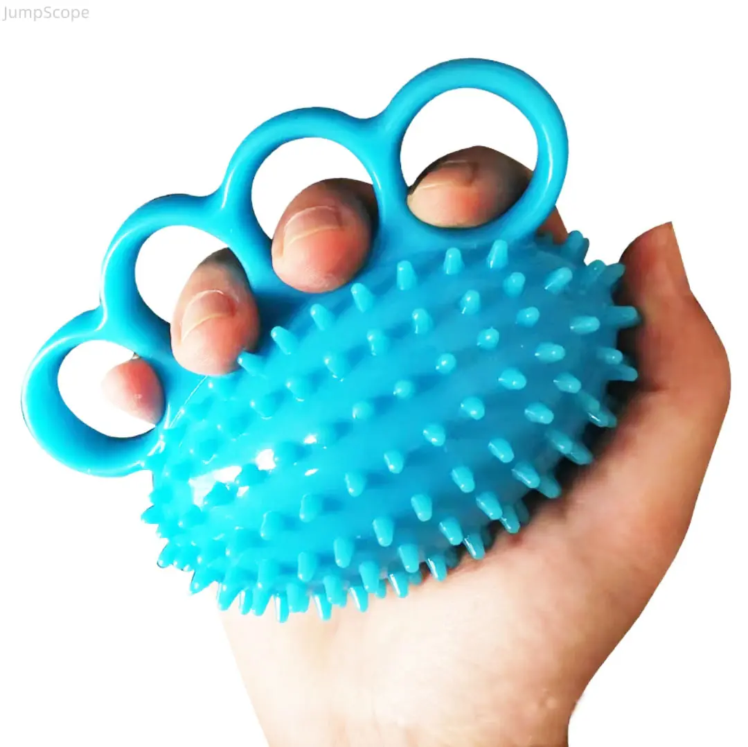Spiky 4-Finger Hand Gripper Strengthener, Non-Slip Grip Training Aids for Muscle Recovery, Arthritis Rehabilitation & Sensory Therapy, Exercise Fitness Equipment, Fitness Workout Accessories, Hand Strengthening Devices, Workout Accessory, Workout Training