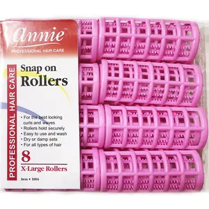 1/8 inch Snap On Rollers 8 Pack (Pink) Hair Tools Styler