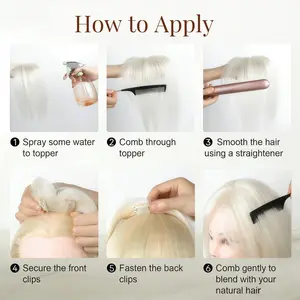 【Don't Buy, Free Gift-Style recommendation service】For the color and size selection of hair topper, for the uncertain buyers, you can contact customer service to help choose the right style.【 can directly contact customer service or homepage after-sales】