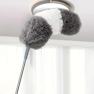 Extendable Static Dust Brush, Home Ceiling Gap Cleaning Tool, Long Handle Feather Duster, Full House High Reach Cleaner