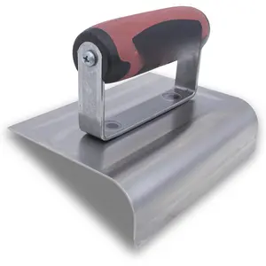 Curb Outside Tools, Stainless Steel 6 Inch x 4 Inch, 1 1/2 Inch Lip , 3/4 Inch Radius, DuraSoft Handle,  the , 4268D
